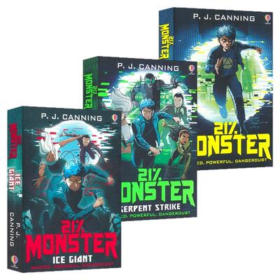 21% Monster  Ice Giant  Serpent Strike 21% 怪兽系列  3册 儿童科幻冒险故事 外星人 青少年课外读物 英文原版进口图书