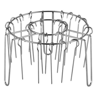 不锈钢免翻面空气炸锅烤串架