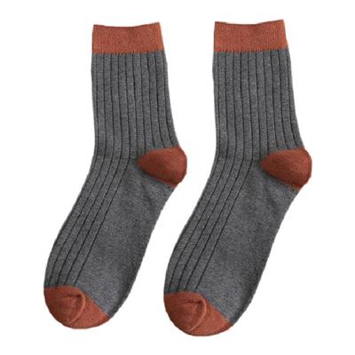 袜子男百搭防臭吸汗秋季棉袜拼色