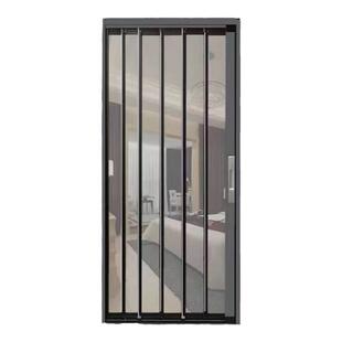 金刚网折叠纱门平网防盗防猫狗老鼠带锁铝合金推拉式伸缩防蚊纱窗