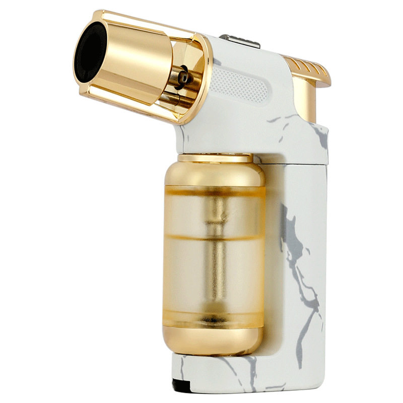 金属小焊枪雪茄点烟器充气打火机点火器创意防风直冲艾灸专用火机