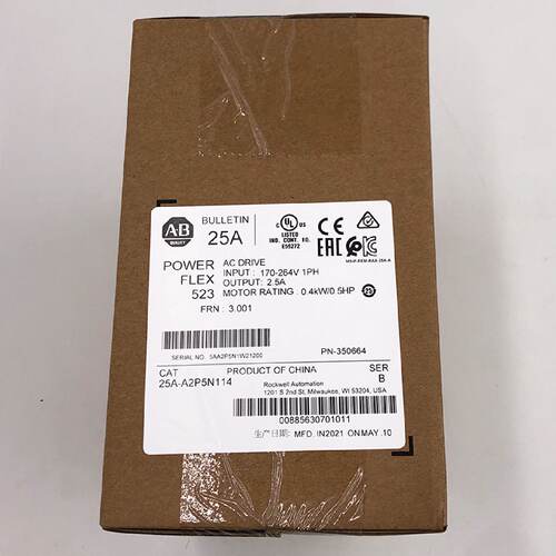 25A-A2P5N114罗克韦尔ABPowerFlex523变频器25AA2P5N114
