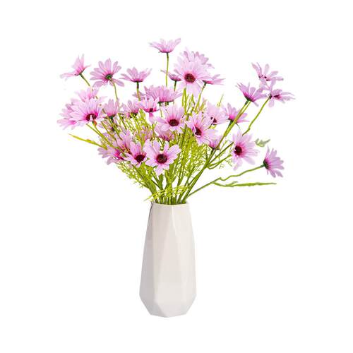 洋甘菊仿真花小雏菊假花春游拍照摄影道具家居客厅装饰花绢花摆件