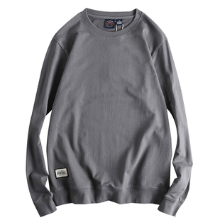 2025新款简约高级感定织竖条柔软棉男式T恤长袖 亲肤舒适百搭t恤