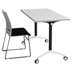 折叠会议桌可移动折叠拼接长条桌教育机构折叠桌培训办公桌椅组合