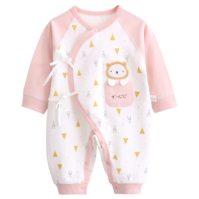 新生婴儿衣服春夏款纯棉连体爬服