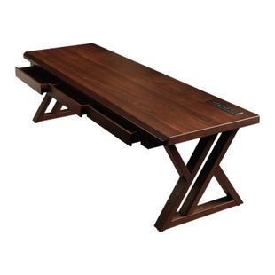 纯实木实心书桌电脑桌带抽屉家用学习桌写字桌工作台靠墙电竞桌