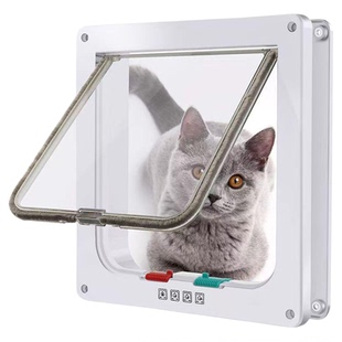 猫门自由出入门双向进出宠物门狗狗纱窗玻璃木门铁门开门猫洞新款