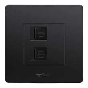 公牛开关插座面板家用空调16A五孔插座10A面板86型带USB暗装G07黑