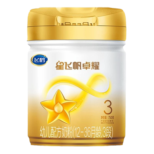 扫12兑1】飞鹤星飞帆卓耀3段新生婴幼儿宝宝奶粉三段750g*6罐