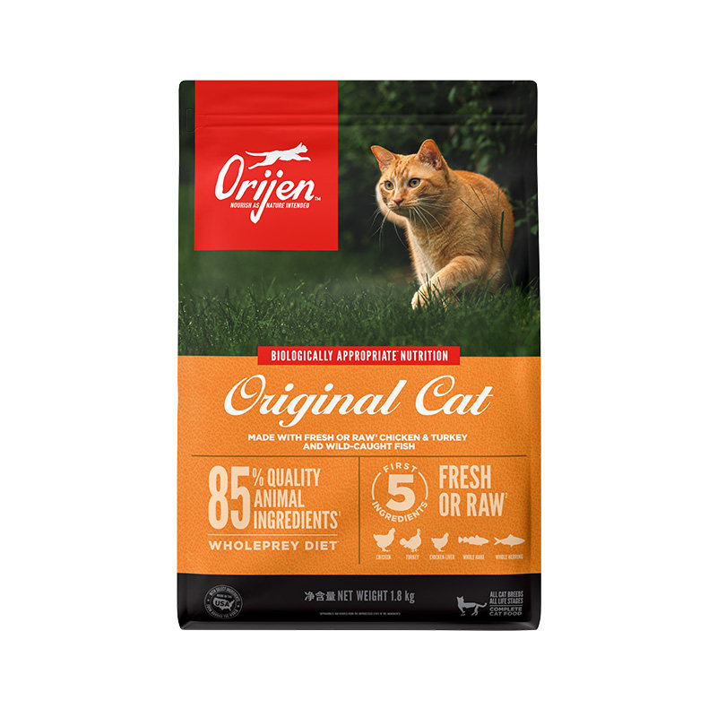 【官方正品】Orijen渴望鸡猫全价膨化粮