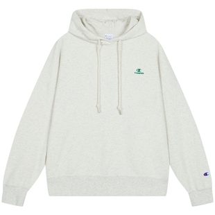 Champion冠军女款卫衣2025秋季新款刺绣连帽卫衣女运动休闲潮红色