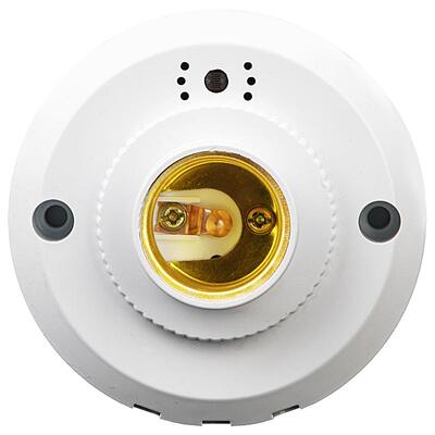 国际电工声光控灯座智能感应