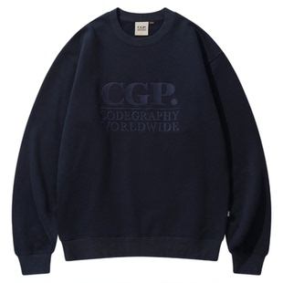 Codegraphy韩国女士25冬季潮流宽松字母印花圆领卫衣MUSINSA