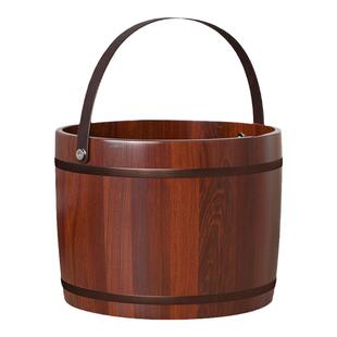 手提香柏木实木保温泡脚桶木质桶家用木桶泡脚洗脚盆足浴盆足浴桶