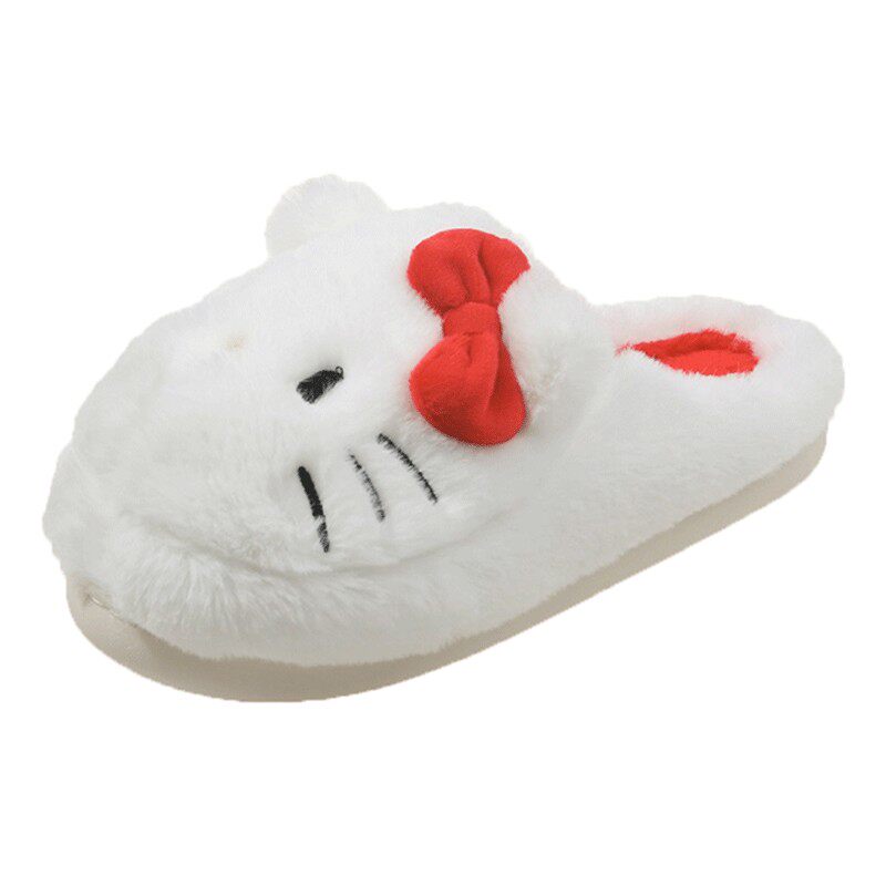 哈喽kitty拖鞋女学生宿舍可爱厚底棉拖鞋女士秋冬季室内家居保暖