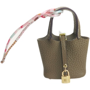 适用于爱马仕mini菜篮子包挂饰水桶包口红H小马挂件AirPods耳机包