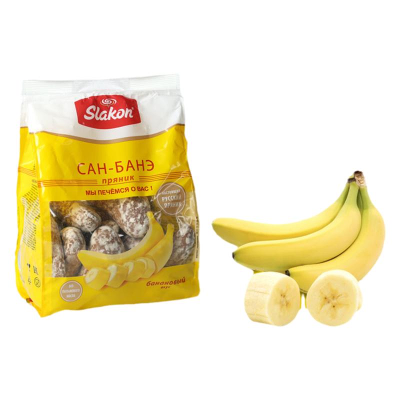 俄罗斯进口香蕉味饼干粗粮甜品