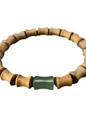 转运文玩盘玩天然檀木节节高升