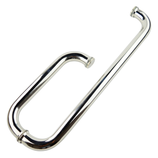 淋浴房不锈钢玻璃门对装拉手浴室冲淋房把手425孔距洗澡间大拉手