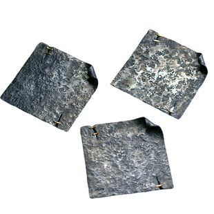 觅白纯锡杯垫手工敲打茶托原创隔热复古设计手作锔钉方圆形零配件