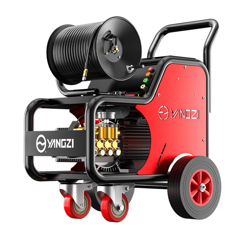 扬子高压管道疏通机220v电动下水道水老鼠工业物业水枪清洗机设备