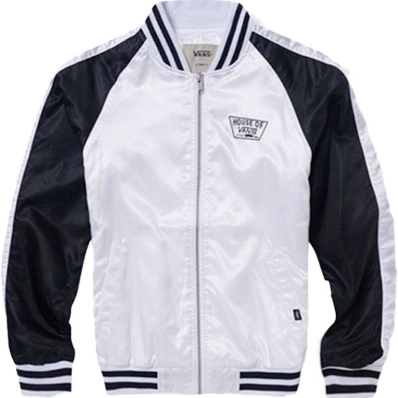 现货/范斯薄款棒球服黑白