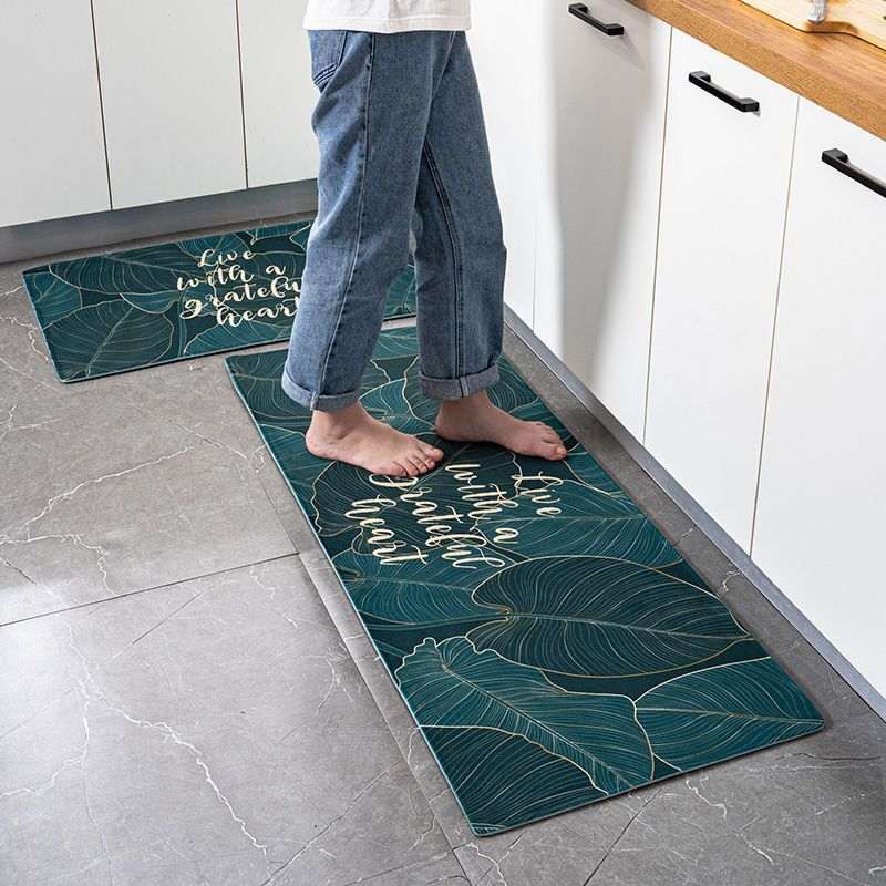 厨房地垫防滑防油防水耐脏吸水新款进门门垫子家用脚垫垫地毯门口
