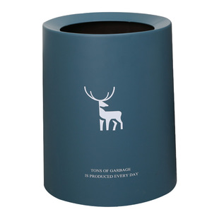 北欧简约创意垃圾桶家用客厅卧室办公室卫生间轻奢大号大容量纸篓