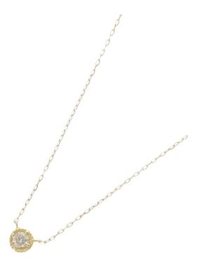 日潮跑腿Cocoshnik K18钻石项链黄金色Fuchimill小巧精致立体礼物