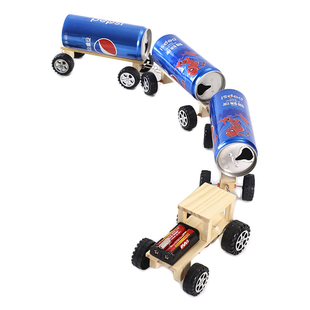 diy电动小火车 学生科技小制作科学发明废物利用环保手工作业材料