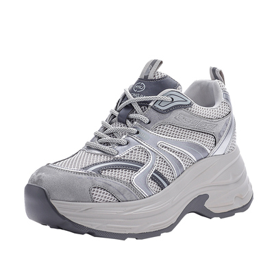 显脚小老爹鞋女小个子内增高女鞋