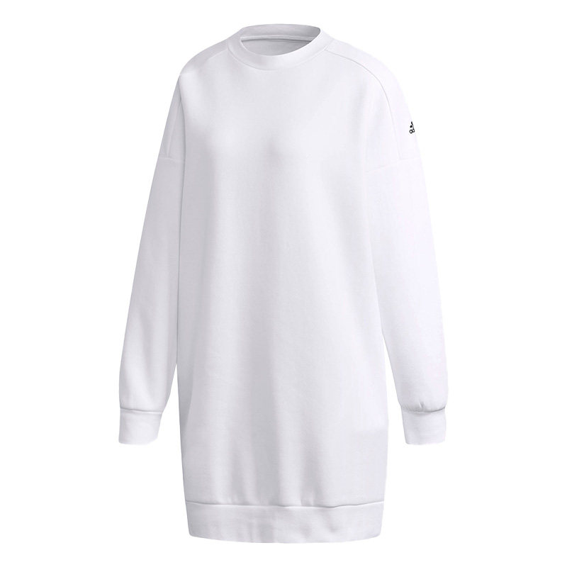 Adidas/阿迪达斯正品卫衣女新款运动上衣中长款休闲套头衫 DV0763