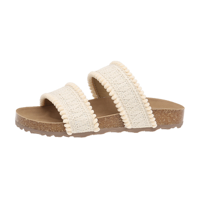 波西米亚度假风~厚底一字凉拖鞋