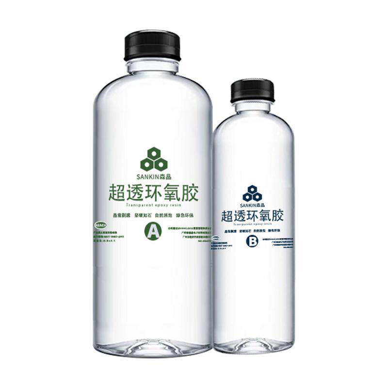 环氧树脂AB胶超透明硬胶标本琥珀制作手工水晶滴胶河流桌DIY材料