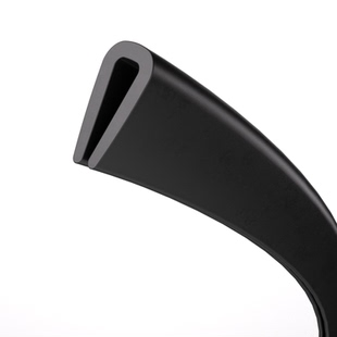 u型密封条铁皮防割伤包边橡胶条玻璃防撞卡胶条电箱护边黑色嵌条