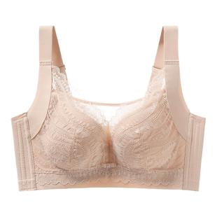 芬腾女士内衣大胸显小性感蕾丝文胸舒适全罩杯上托薄款收副乳胸罩