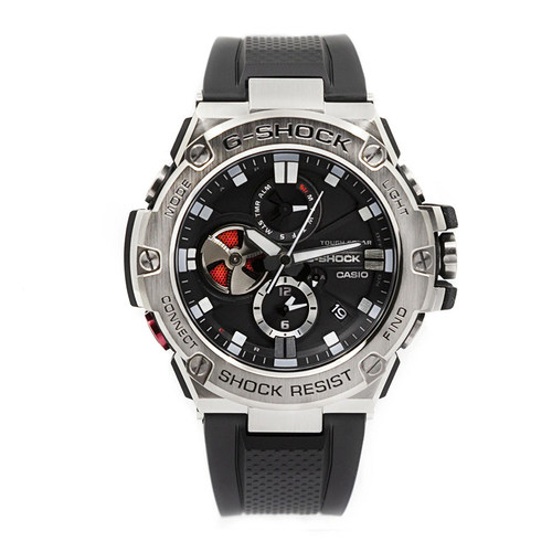 卡西欧钢铁之心g-shock太阳能手表男GST-B100-1A/B400-1A运动防水