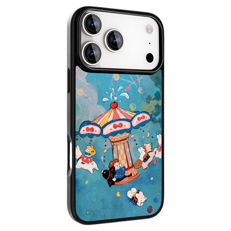 【 梦幻旋转木马】LANWK新款适用iPhone17ProMax手机壳苹果17pro新款网红爆款手机壳iPhone17Air好看个性外壳
