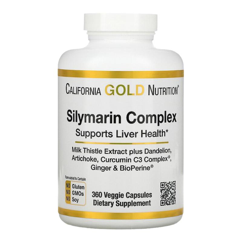 香港直发iHerb California Gold Nutrition水飞蓟素胶囊360粒