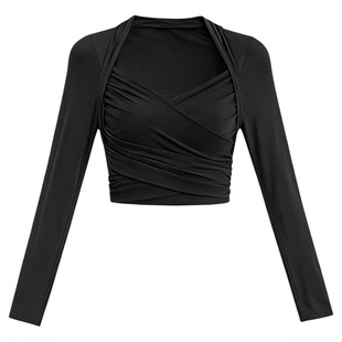 普拉提训练瑜伽服套装2026新款高级感健身上衣女跑步速干运动长袖