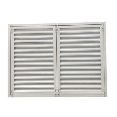 铝合金对开门百叶窗双开检修门