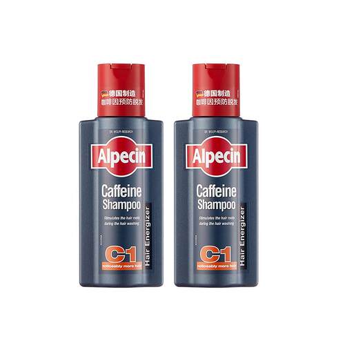 欧倍青AlpecinC1经典咖啡因洗发水套装250ml*2控油清爽强韧发根