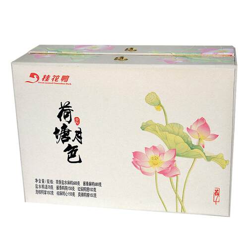 桂花鸭经典礼盒 荷塘月色2180g盐水麻鸭正宗南京特产送礼顺丰