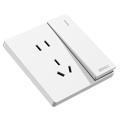 国际电工开关插座面板白色暗装