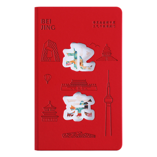 城市旅行景点打卡盖章本北京故宫博物馆文创盖章收集本2025年新款南京杭州西安旅游空白打卡本定制盖章笔记本