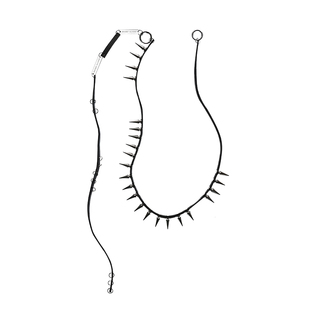 WACKYE 杨和苏灵超同款 暗黑朋克风多层项链腰带铆钉裤链腰链配饰