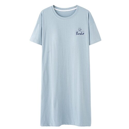 高级感带胸垫睡衣夏天纯棉睡裙夏季女生一体式免穿文胸家居服裙子