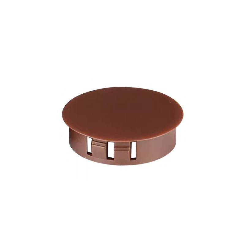 圆形塑料堵头圆孔装饰盖堵孔胶塞卡扣式塞头尼龙孔塞堵洞封口盖子