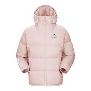 骆驼黑钻5羽绒服女装2025冬季新款保暖防风连帽面包服羽绒服外套